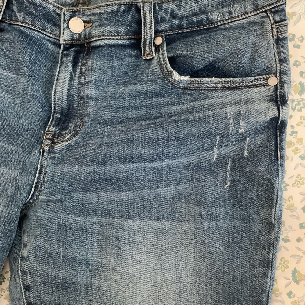 Liverpool Los Angeles Liv Non Skinny Skinny Distressed Cropped Jeans 10/30 - Picture 5 of 11